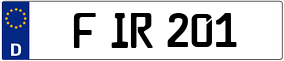 Trailer License Plate